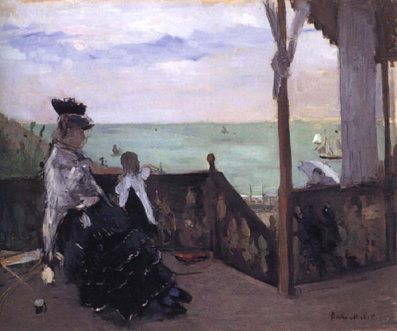 Berthe Morisot In a Villa at the Seaside oil painting image